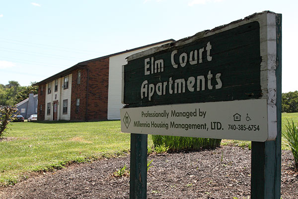 Front sign at Elm Court